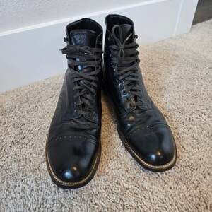 Vintage Stacey Adams Madison Leather Ankle Boots Mens 10 - 10.5